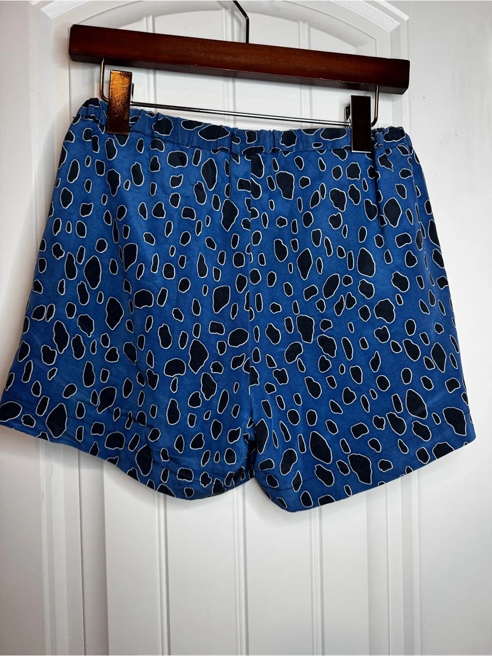 Sea New York Silk shorts size 2 blue artsy Print luxury